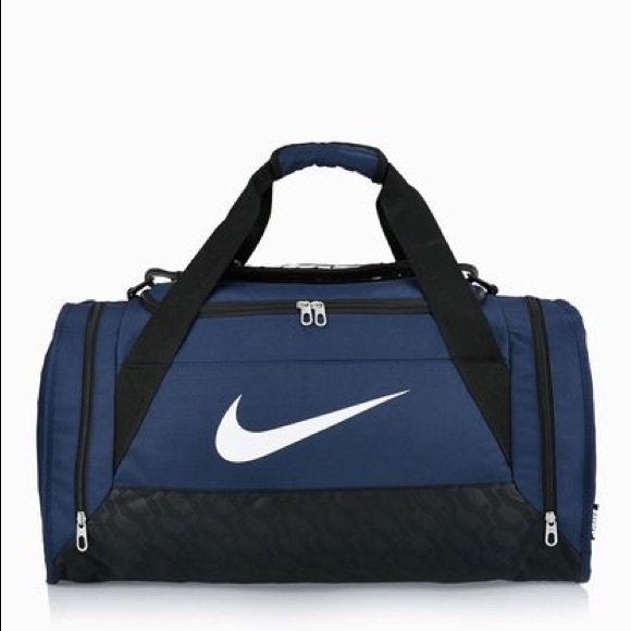 Nike Brasilia Medium Gym Duffel Bag Navy Blue - Picture 3 of 3